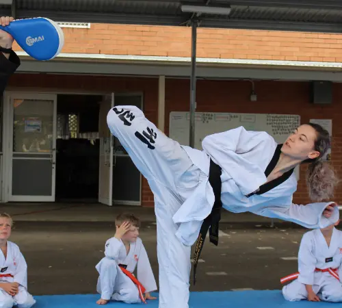 Taekwondo is excellent exercise for men and women